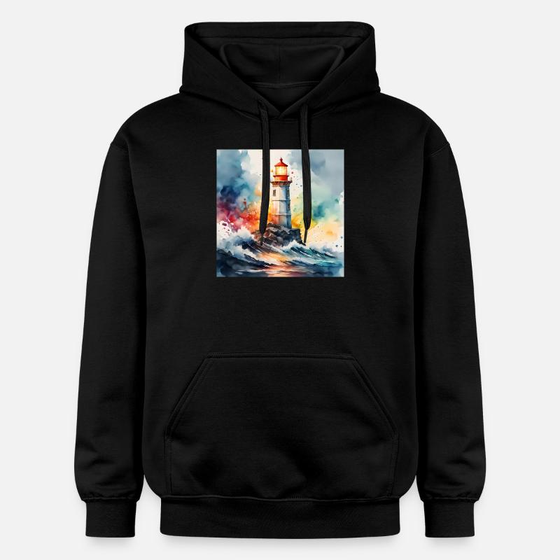 Phare - Sweat à capuche Softstyle® Gildan Unisexe - noir