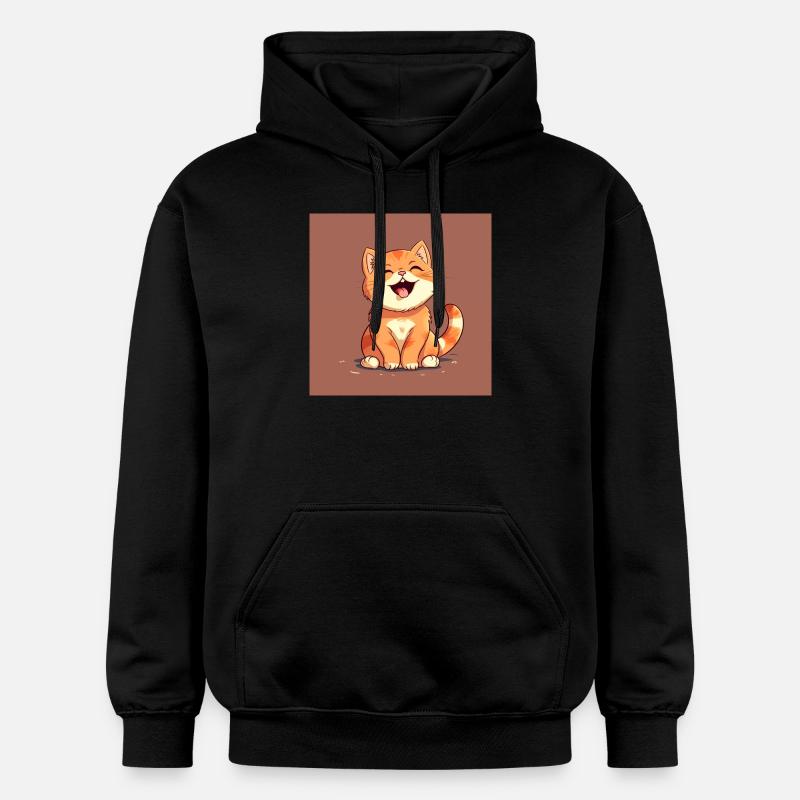Chaton rieur - Sweat à capuche Softstyle® Gildan Unisexe - noir