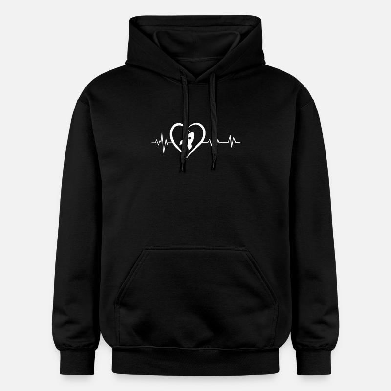 battement de cœur fusée - Sweat à capuche Softstyle® Gildan Unisexe - noir