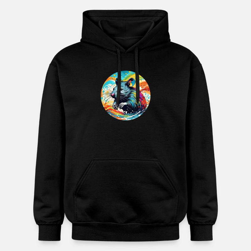 Lot rond de rat - Sweat à capuche Softstyle® Gildan Unisexe - noir