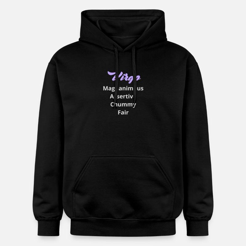 Logo signe astrologique "Vierge" - Sweat à capuche Softstyle® Gildan Unisexe - noir