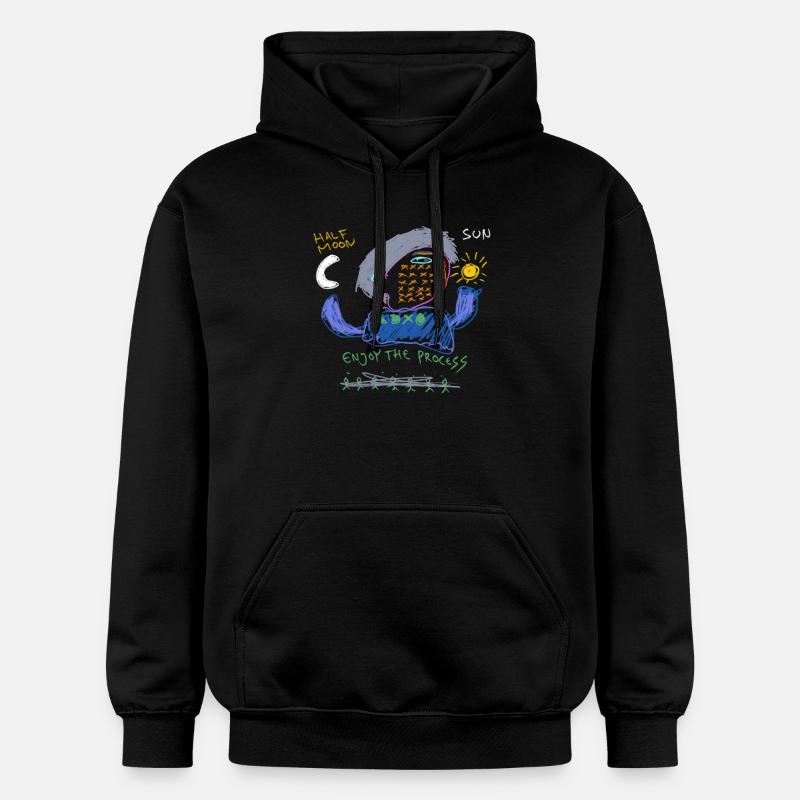 Profitez du processus - Sweat à capuche Softstyle® Gildan Unisexe - noir