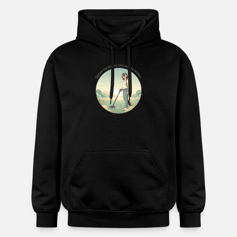 Ma passion la détection - Sweat à capuche Softstyle® Gildan Unisexe - noir