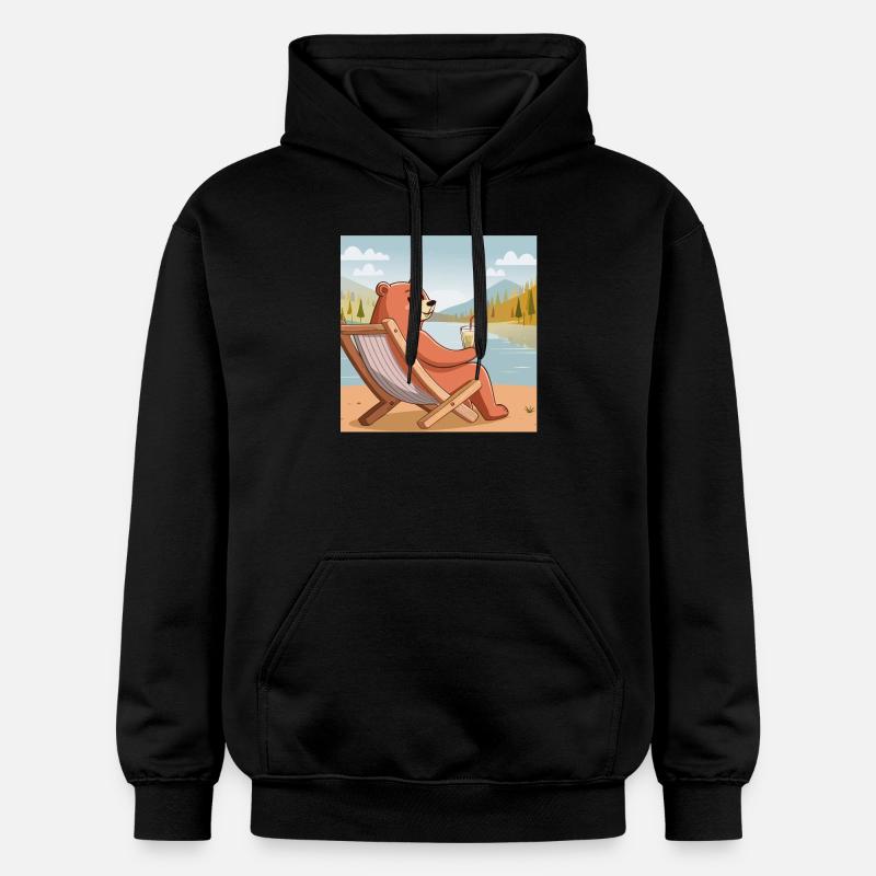 Gönn dir ne Auszeit - Gildan Unisex Softstyle® Midweight Hoodie - Schwarz