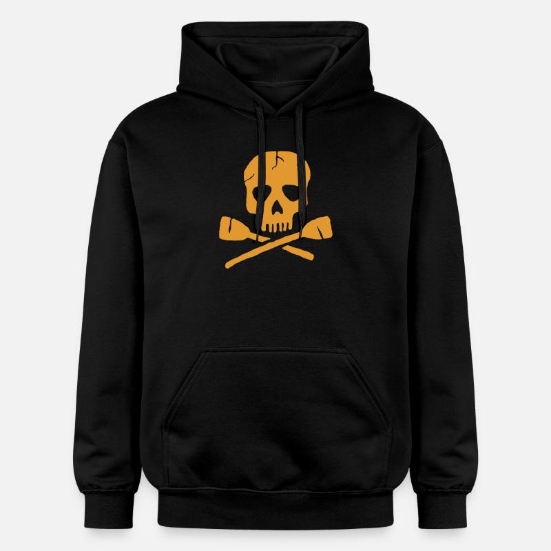 Rameur Paddle Skull Kayak - Sweat à capuche Softstyle® Gildan Unisexe - noir