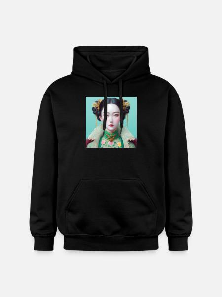 Fille papillon - Sweat à capuche Softstyle® Gildan Unisexe - noir