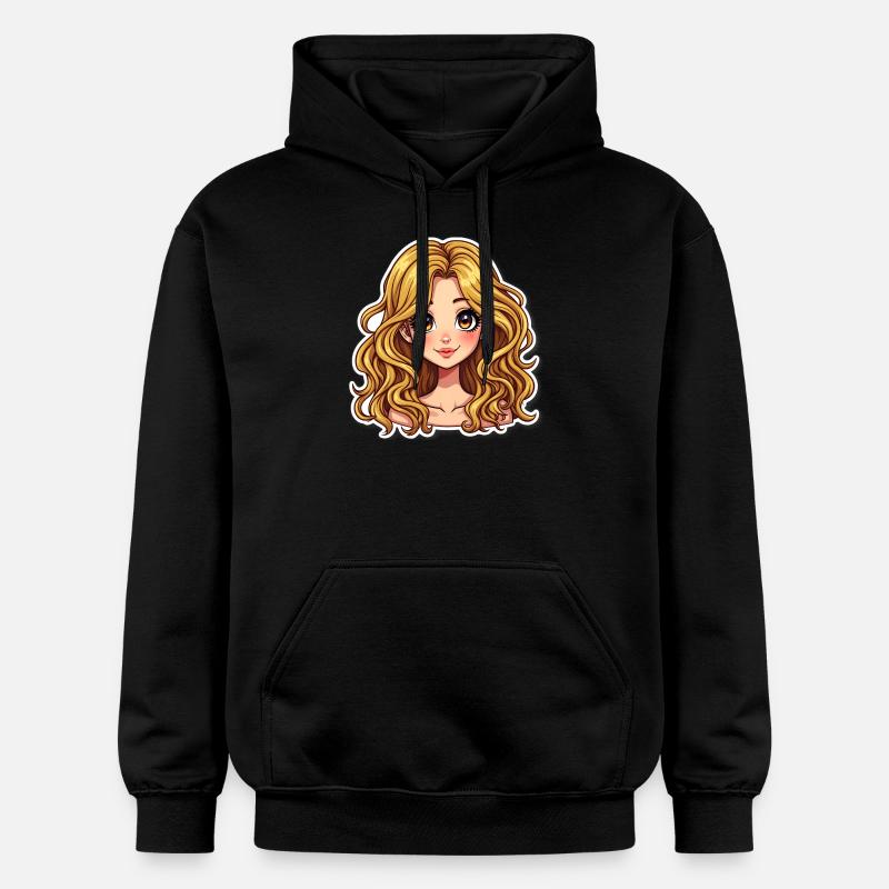 FILLE SPAGHETTI - Sweat à capuche Softstyle® Gildan Unisexe - noir