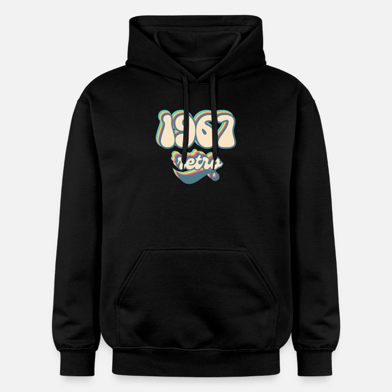 1967 retro idée cadeau - Sweat à capuche Softstyle® Gildan Unisexe - noir