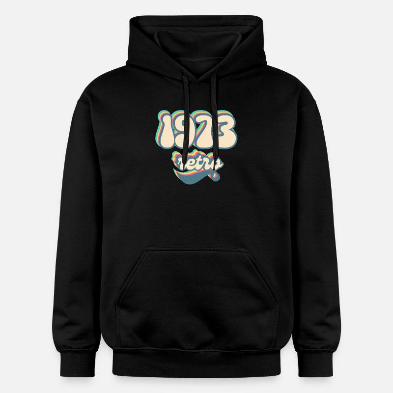 1973 retro idée cadeau - Sweat à capuche Softstyle® Gildan Unisexe - noir