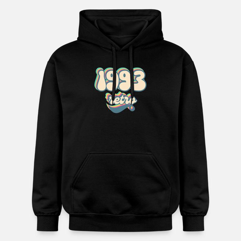 1993 retro idée cadeau - Sweat à capuche Softstyle® Gildan Unisexe - noir