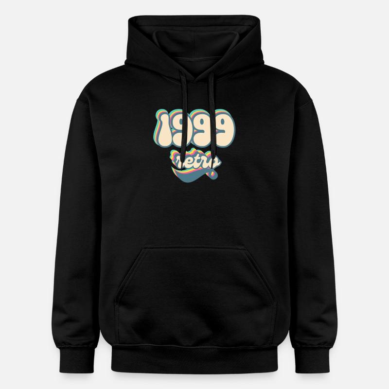 1999 Retro Geschenkidee - Gildan Unisex Softstyle® Midweight Hoodie - Schwarz
