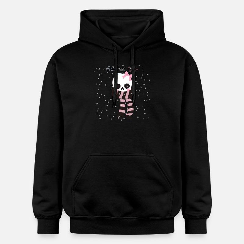 Froid et mignon - Sweat à capuche Softstyle® Gildan Unisexe - noir