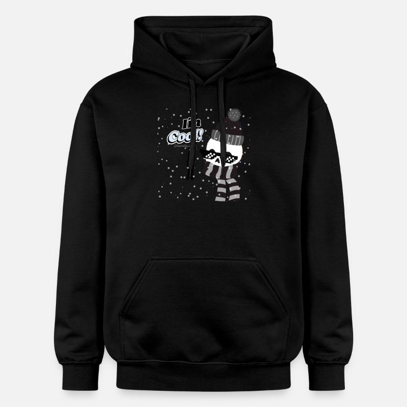 I´m Cool! (literally, help) - Gildan Unisex Softstyle® Midweight Hoodie - black