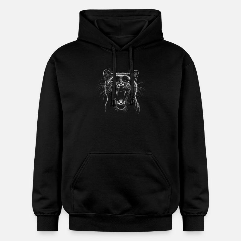 Panthère noire - Sweat à capuche Softstyle® Gildan Unisexe - noir