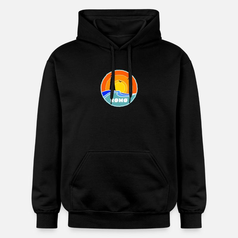Phare de Römö, Danemark - Sweat à capuche Softstyle® Gildan Unisexe - noir