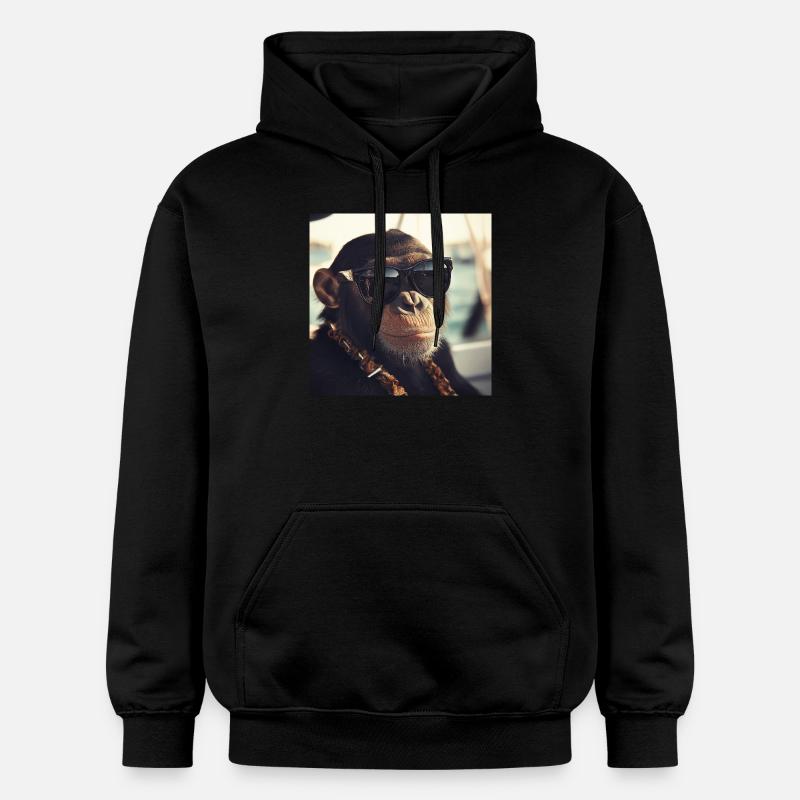Singe Cool - Sweat à capuche Softstyle® Gildan Unisexe - noir