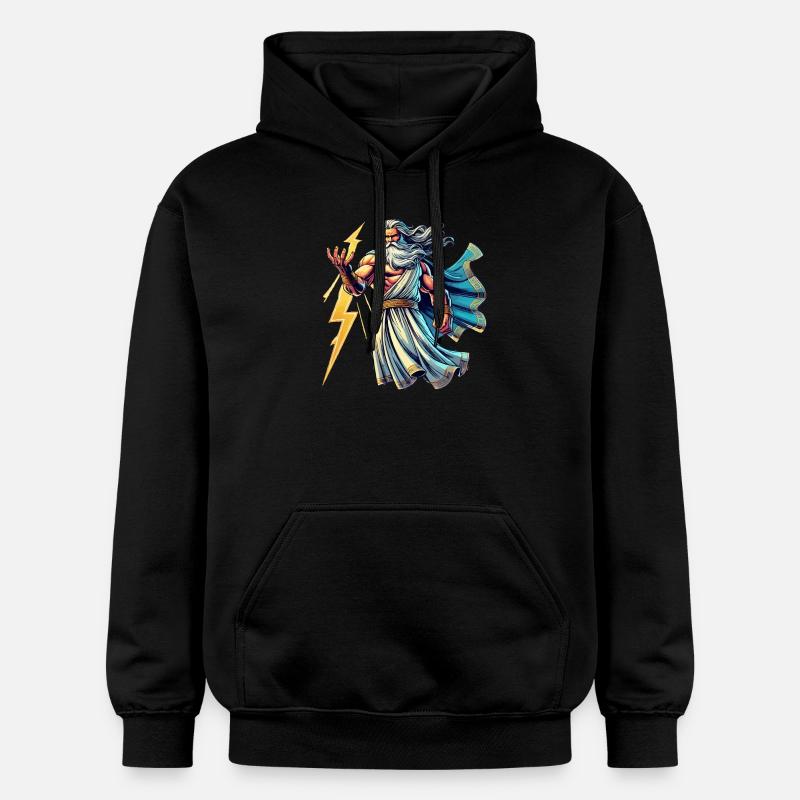Bande dessinée Zeus - Sweat à capuche Softstyle® Gildan Unisexe - noir