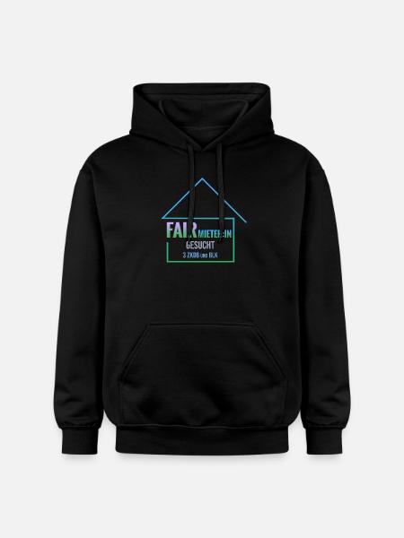 Fair tenant wanted - Gildan Unisex Softstyle® Midweight Hoodie - black