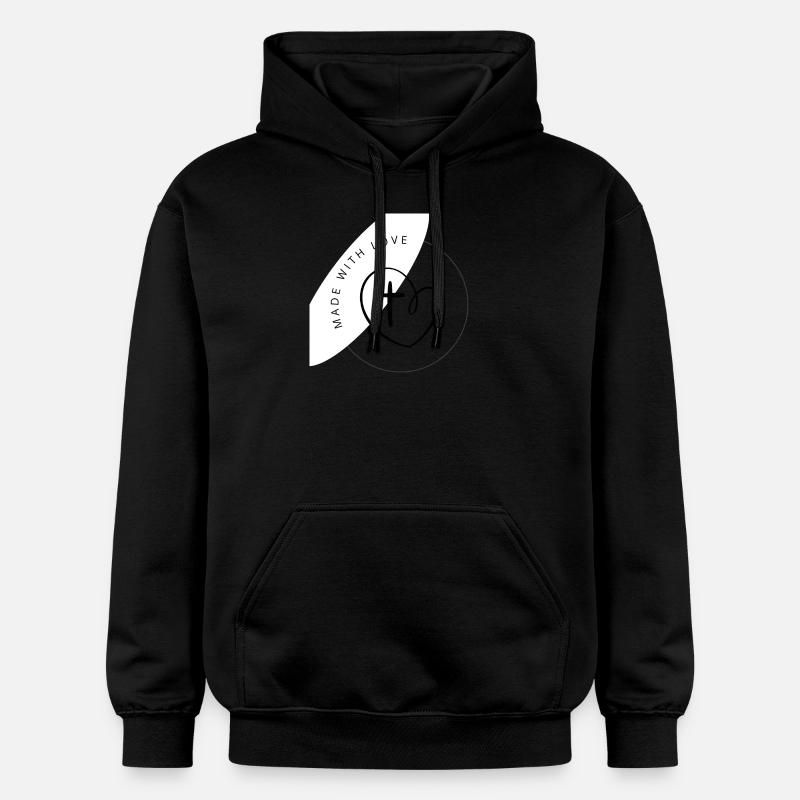 bien-aimé - Sweat à capuche Softstyle® Gildan Unisexe - noir