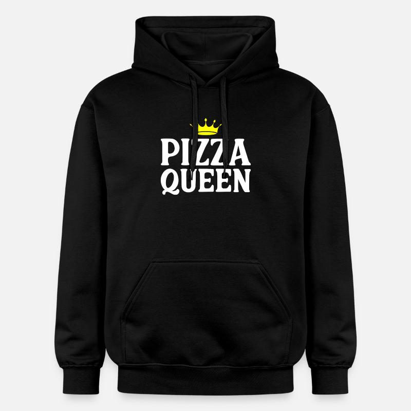 Pizza Queen Funny Quote - Sweat à capuche Softstyle® Gildan Unisexe - noir