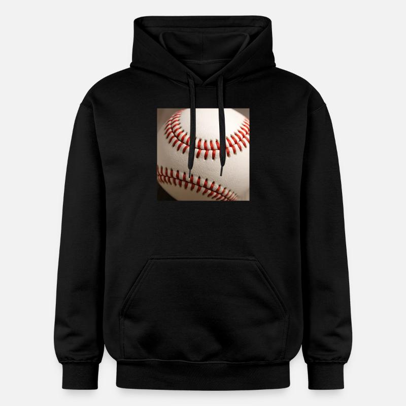 Baseball - Gildan Unisex Softstyle® Midweight Hoodie - black