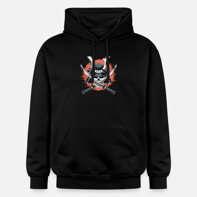 Guerrier samouraï japonais - Sweat à capuche Softstyle® Gildan Unisexe - noir