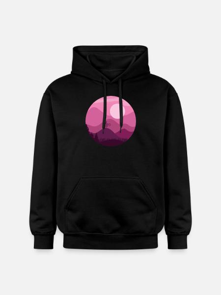 Mountain Biker - Gildan Unisex Softstyle® Midweight Hoodie - black