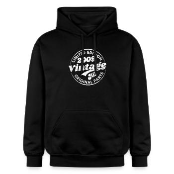 Limitierte Auflage 2009 Jahrgang alle Originalteile - Gildan Unisex Softstyle® Midweight Hoodie - Schwarz - Vorne - Marisol (170cm) & Nik (191cm)