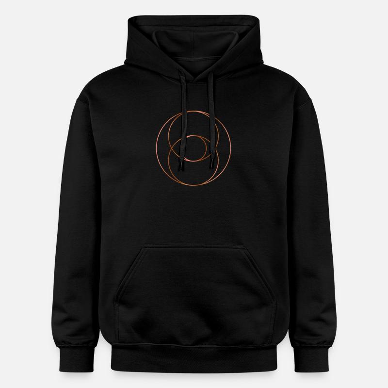 Vesica Piscis - Version Cuivre - Sweat à capuche Softstyle® Gildan Unisexe - noir