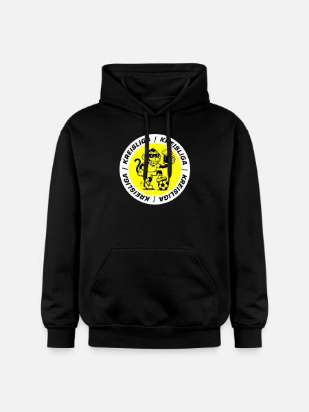 Kreisliga Fussball Affe - Gildan Unisex Softstyle® Midweight Hoodie - Schwarz