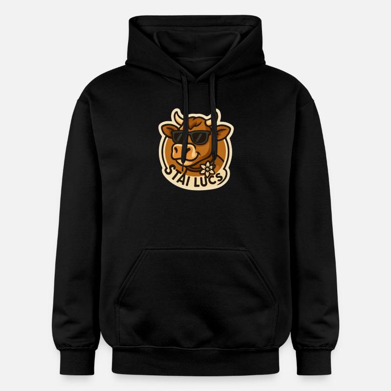 Vache Stai Lucs - Sweat à capuche Softstyle® Gildan Unisexe - noir