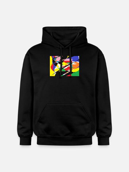 Pattern - Gildan Unisex Softstyle® Midweight Hoodie - black