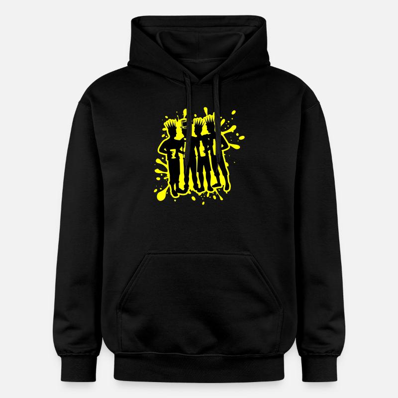 Bachelor Bräutigam Team Junggesellen - Gildan Unisex Softstyle® Midweight Hoodie - Schwarz