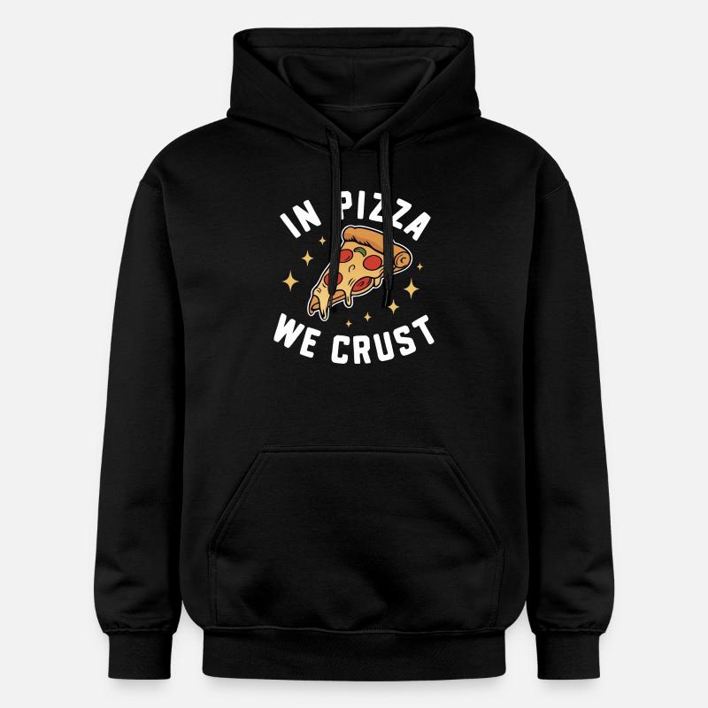 Pizza Italie Restauration rapide - Sweat à capuche Softstyle® Gildan Unisexe - noir