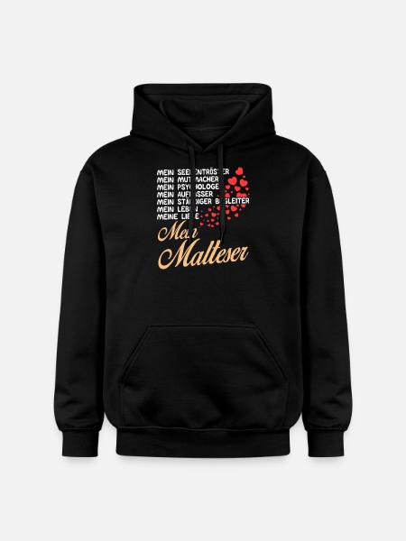 Malteser - Mein - Gildan Unisex Softstyle® Midweight Hoodie - Schwarz