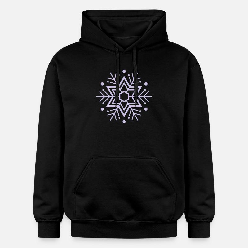 schneeflocke - Gildan Unisex Softstyle® Midweight Hoodie - Schwarz