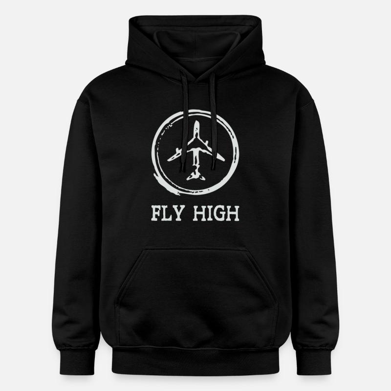 Avion - Sweat à capuche Softstyle® Gildan Unisexe - noir
