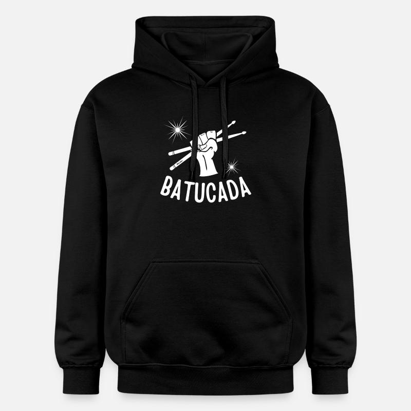 batucada, brésil, samba, rio - Sweat à capuche Softstyle® Gildan Unisexe - noir