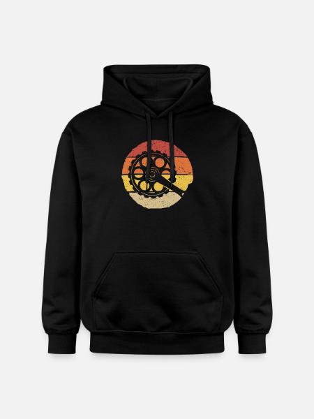 Sunset Film Reel Hand - Gildan Unisex Softstyle® Midweight Hoodie - Schwarz