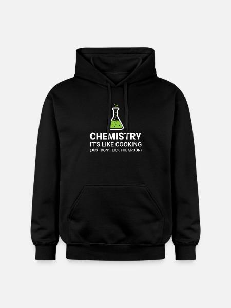 Chemistry, it's like cooking - Gildan Unisex Softstyle® Midweight Hoodie - black