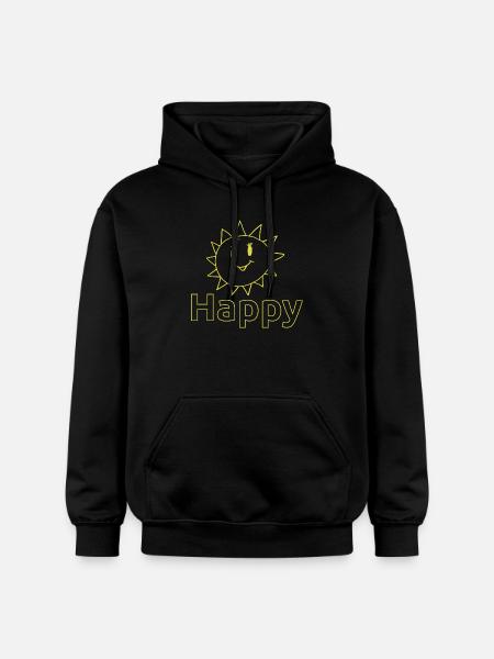 Happy Sonne - Gildan Unisex Softstyle® Midweight Hoodie - Schwarz