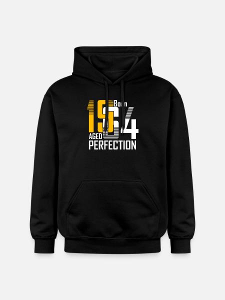 Geboren 1954 Gealterte Perfektion - Gildan Unisex Softstyle® Midweight Hoodie - Schwarz
