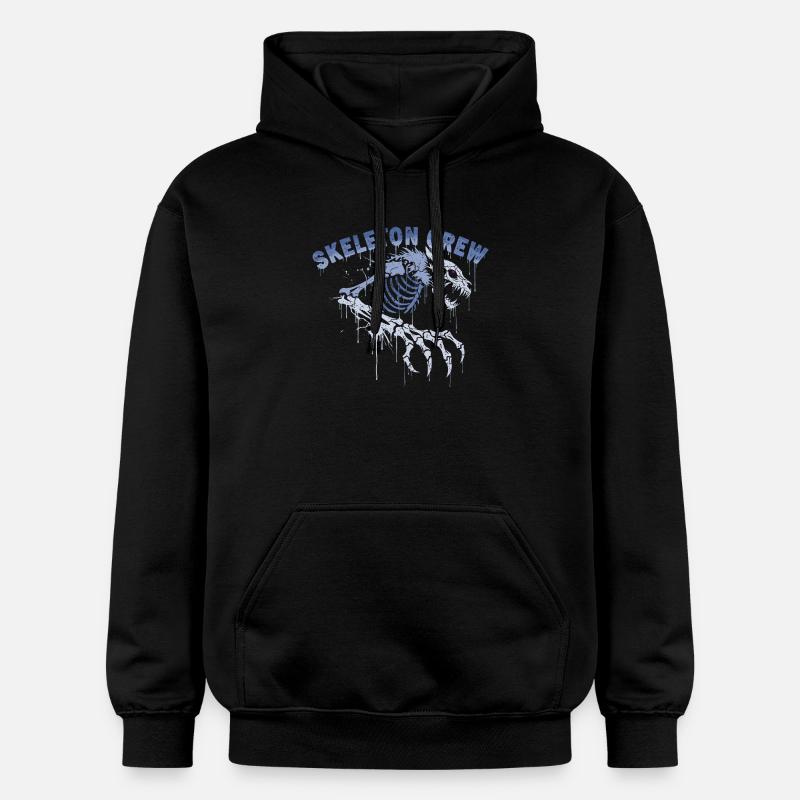 Squelette loup-garou graffiti - Sweat à capuche Softstyle® Gildan Unisexe - noir