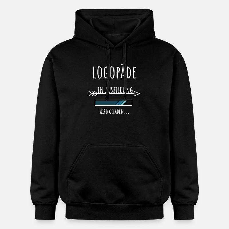Logopädie Studium Beruf Ausbildung Logopäde - Gildan Unisex Softstyle® Midweight Hoodie - Schwarz