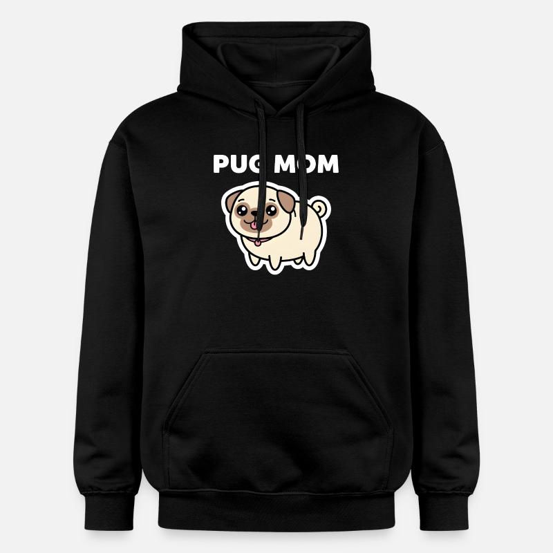 Mignonne Carlin et Maman Amoureuse - Sweat à capuche Softstyle® Gildan Unisexe - noir