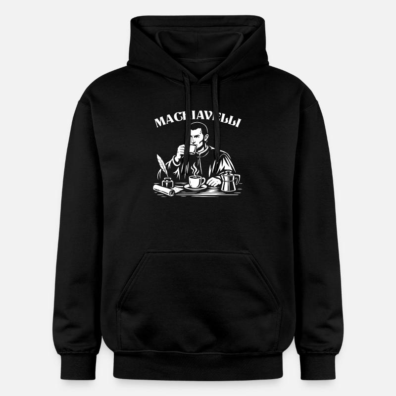 Portrait de Machiavel Brew - Sweat à capuche Softstyle® Gildan Unisexe - noir