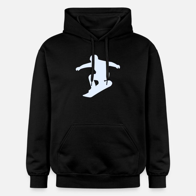 Snowboarders - Sweat à capuche Softstyle® Gildan Unisexe - noir