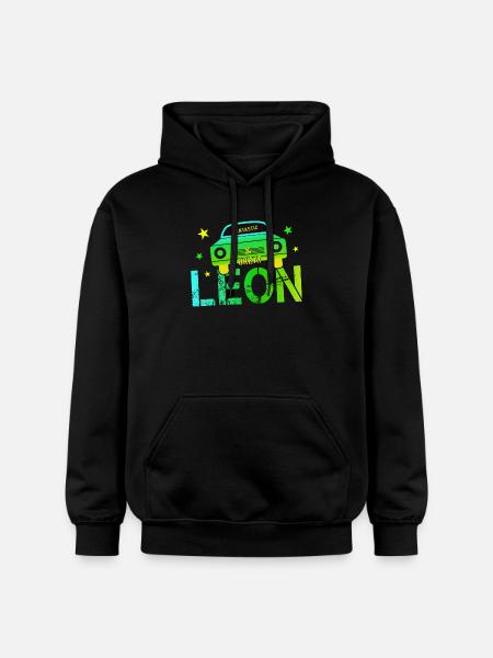 Leon Birthday Leon - Gildan Unisex Softstyle® Midweight Hoodie - black