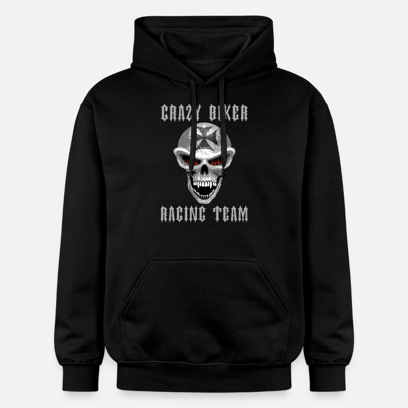 Crazy Biker - Sweat à capuche Softstyle® Gildan Unisexe - noir