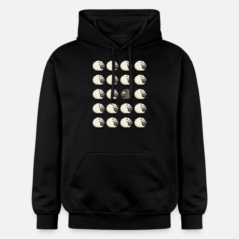 mouton noir - Sweat à capuche Softstyle® Gildan Unisexe - noir